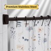 Chrsouly Adjustable Curved Shower Rod, 42-74 inches Extra Wide Shower