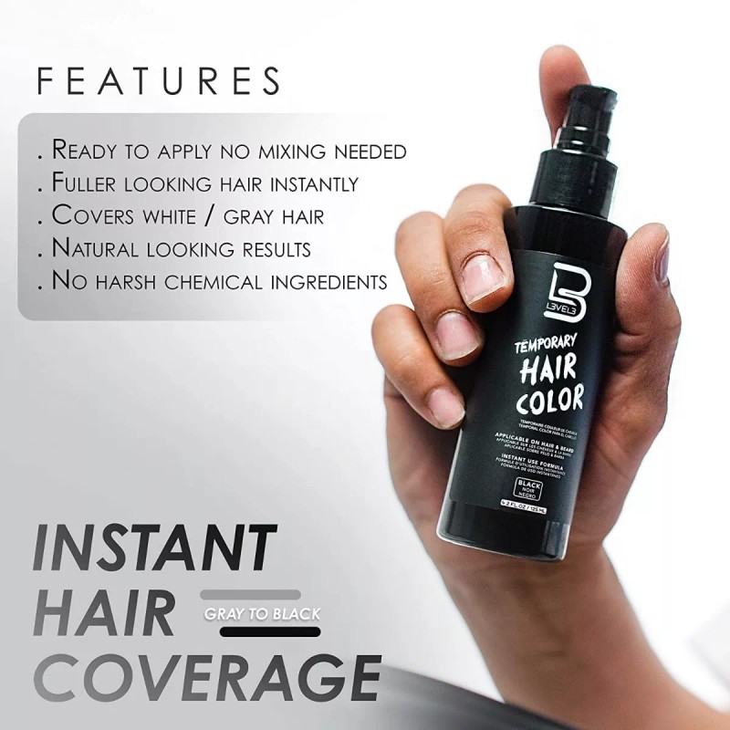 L3vel3 Tinte L3vel3 Temporary Temporary Hair Color tono 1 negro