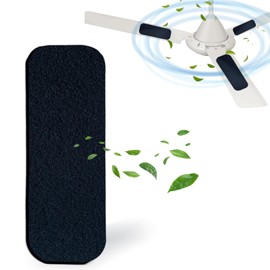 Ceiling Fan Filter for Blades Hoctsom Carbon Air Purifier Pads, Activated Charcoal Freshener Cleaner for Home Bedroom for Pets, Easy Install and Long-Lasting, Unscented Support Filter Strips (1)