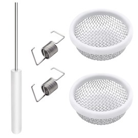 RV Flying Insect Screen, 2 Pack Furnace Vent Cover,Heater Vent Cover, 2.8in Silver Stainless Steel Mesh Bug Screen for RV/Campers/Trailers, Included Installation Tool