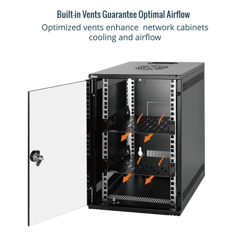 Tecmojo 1U Rack Shelf, 10 inch Universal Rack Mount Shelf,