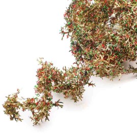 Unbranded 25 Feet of Sparkling Wired Tinsel Snowflake Winter Garland