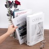 Bookend, Metal Newspaper Rack, Triangle Desktop Magazine Stand, 9 Slots