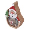 Luminous Christmas Ornament LED Light Emitting Wooden Christmas Decorations Ornaments
