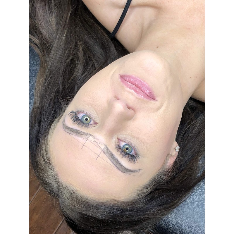 Best Microblading Pre Draw Pencils, Black with Sharpener (6 Pack)