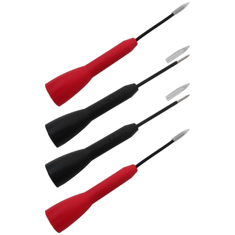 Xspeedonline 4-Pack 2mm Extended Needle Test Probes, 600V/10A Non-Destructive Multimeter