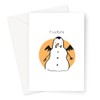 Frostbite Greeting Card | Funny Vampire Snowman Christmas Card, Joke