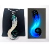 Handmade Galaxy TENTACLE GLOW in the DARK Glitter Charm Necklace