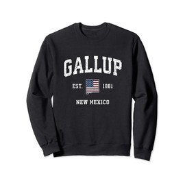 Gallup New Mexico NM Vintage American Flag Sports Design Sweatshirt