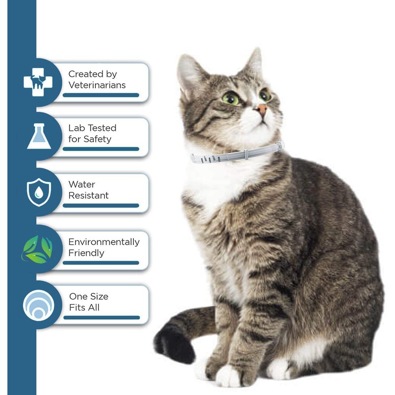 Cat Flea & Tick Collar - Premium Plant-Based Essential Oils,