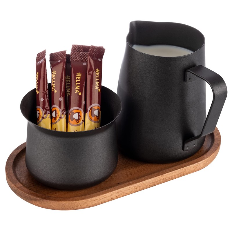 APS 634 Milk and Sugar Set 5 Pieces Acacia Wood