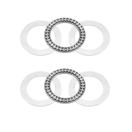 HiPicco AXK4060 2AS Thrust Needle Roller Bearings with Washers 2pcs，40 Bore 60 OD 3mm Width, GCr15 Hardness