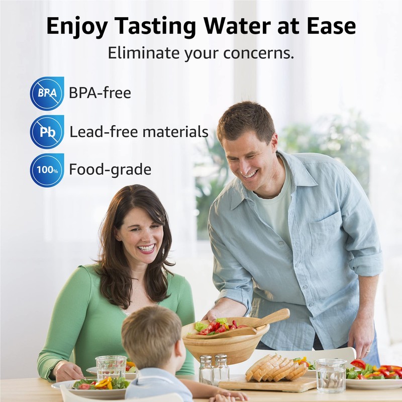 Overbest NSF Certified Pitcher Water Filter, Replacement for Brita® Pitchers