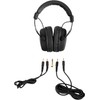 Pronomic KH-6093 BK Studio Headphones - Excellent Sound Isolation Outward