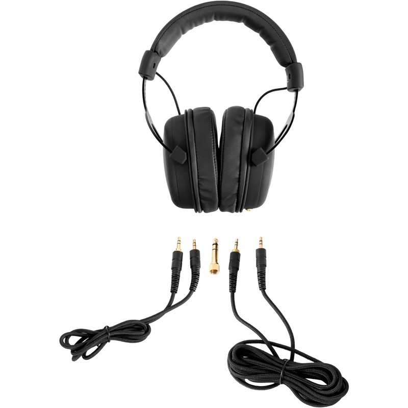 Pronomic KH-6093 BK Studio Headphones - Excellent Sound Isolation Outward