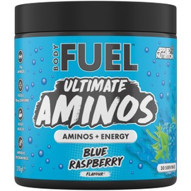 Applied Nutrition BodyFuel Amino's - Amino Acids Supplement, EAA Essential Amino Acids Powder, Muscle Fuel & Recovery (270g - 30 Servings) (Blue Raspberry)