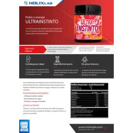 Pre-entreno Holix Lab con Cafena y Aminocidos Sabor Fruta del Ermitao 500g