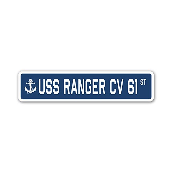 Uss Ranger Cv 61 Street Sign Us Navy Ship Veteran Sailor Gift