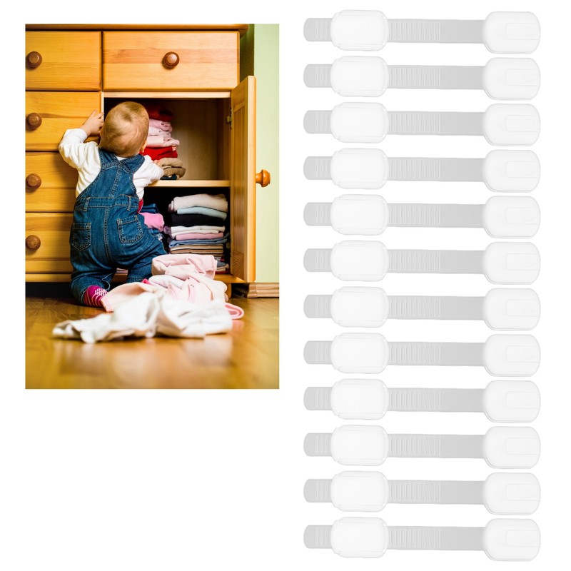 Child Safety Strap Locks Strong Adhesive Adjustable Multifunctional Safety Locks