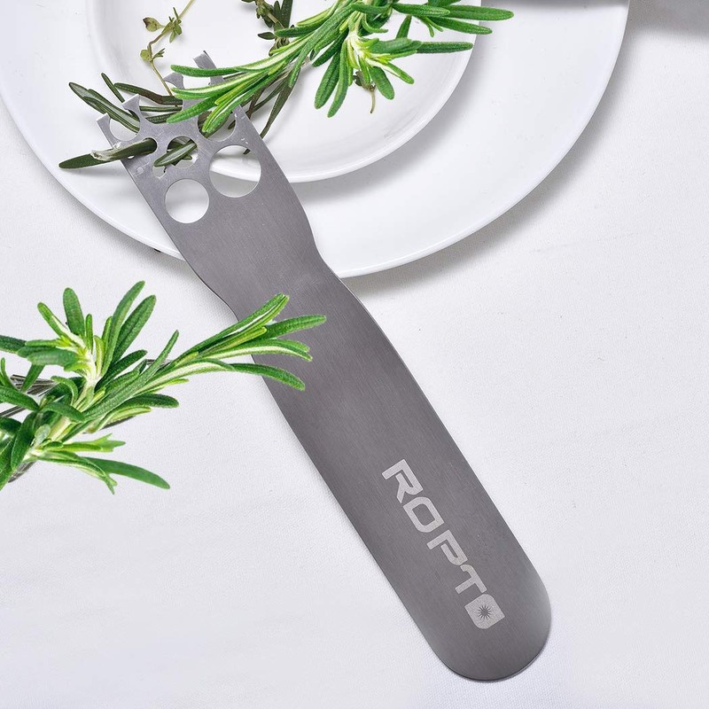 Stainless Steel Leaf Herb Stripper, LooseLeaf Kale, Chard, Collard Greens
