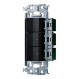 Panasonic SO-STYLE WNSS51555B Embedded Switch Set, Hotaru Switch C x 3, Matte Black