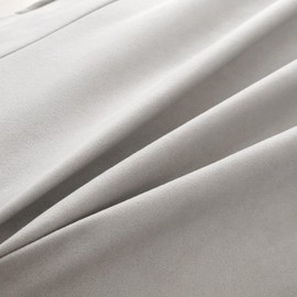 OctoRose Twin Size 3 Side Zipper Classic Soft Micro Suede Waterproof Silver Futon Cover/Slipcover/Sofa DayBed Mattress Cover Couch Protector (Cover ONLY) (Waterproof-Silver, Twin Size)