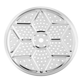 LKXHarleya 11.5" Round Stainless Steel Steamer Rack, Pressure Cooker Canner Racks Stock Pot Steaming Tray Stand Cooking Toast Bread Salad Baking