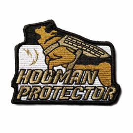 OneTigris Moral Patch Tactical Embroidery/Personality/Dog Fabric and PVC Velcro Patch (Hooman Protector) | Reusable Packaging
