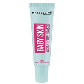 Maybelline Baby Skin Pore Eraser, Prebase de Maquillaje, Primer Hidrante con Fórmula Ligera para que la Piel Respire, Apta para Todo Tipo de Piel, Color Transparente, 20 ml