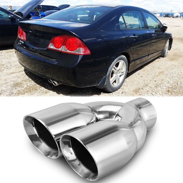 KEEPDSGN 2.5" Inlet 2x 3.5" Outlet 9.5" Length Diesel Exhaust