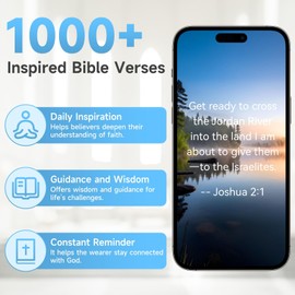 Bible Verse Bracelet, Wearable Scripture Bracelets Jesus Bracelet for Spiritual Enrichment, Bible Verse Tapped via Smartphone, Christian Bracelet for Women, Men and Teens