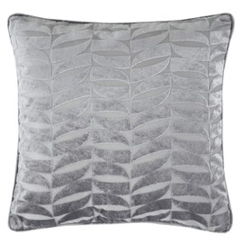 Curtina Kendal-Jacquard Cushion Cover, Polyester, Silver, 43x43cm