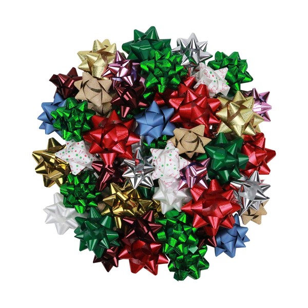 Assorted Gift Wrap Bows for Christmas, Holidays, and Birthdays (Christmas