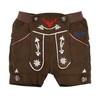 BONDI Boys Faux Leather Shorts for Boys 91385 Brown Size