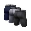 LANBAOSI 3 Pezzi Pantaloncini Compressione Uomo Pantaloncini Boxer Sportivi per