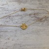 Initial Disk Anklet 14k Gold Filled Anklet