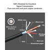 INSEETECH 4 Pin Camera Extension Cable for Backup Camera, Aviation