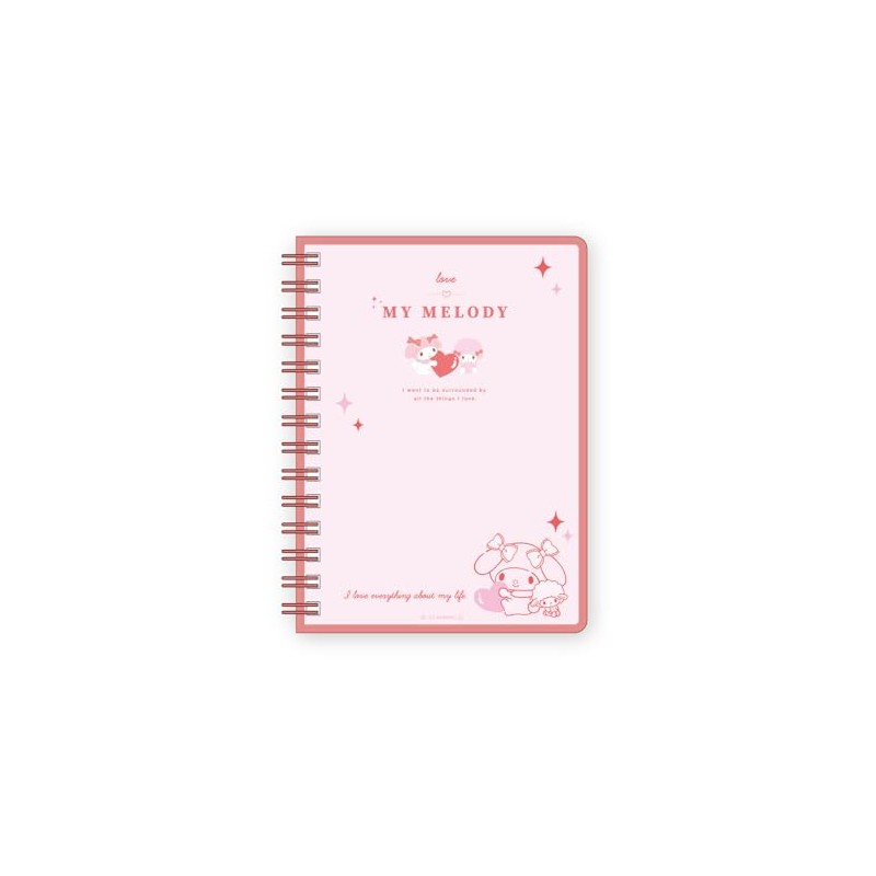 Tees Factory Sanrio Characters De-Collection Notebook, Pink & Red, H6.9