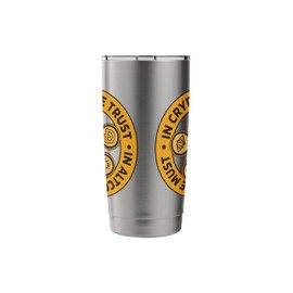 In Crypto We Trust Cryptocurrency Blockchain Wallet Altcoins Stainless Steel Insulated Tumbler