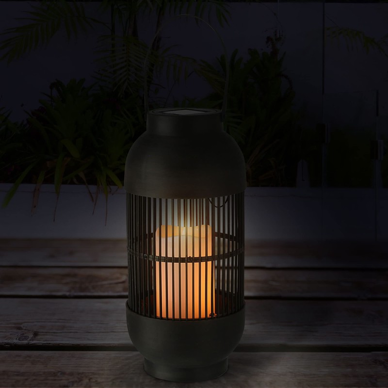 Solar Lantern Handle 15 x 33 cm Plastic Black 12