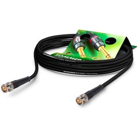 Summer Cable 30 cm BNC Cable 6G-SDI Video Cable 3G 1.5G UHD 4K SC Vector 0.8/3.7, Hicon BNC Connector 0.8/3.7-6G, Short, Black - VT6G-0030-SW-SW - 0.3 m - 0.98 ft