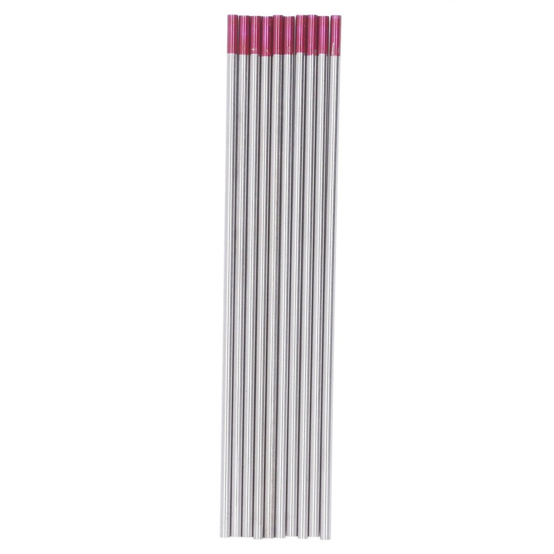 10PCS Set TIG Welding Tungsten Electrodes 1/8x6in Arc Welding Tungsten