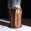 Bless-International Traditional-Handmade-Burner Wooden-Incense-Stick-Holder Ash-Catcher-Stand for-Aromatherapy-Meditation-Yoga (7 Inch Letter Box Wooden
