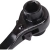 17 x 19mm Black Ratchet Podger Spanner Quick Release Scaffold