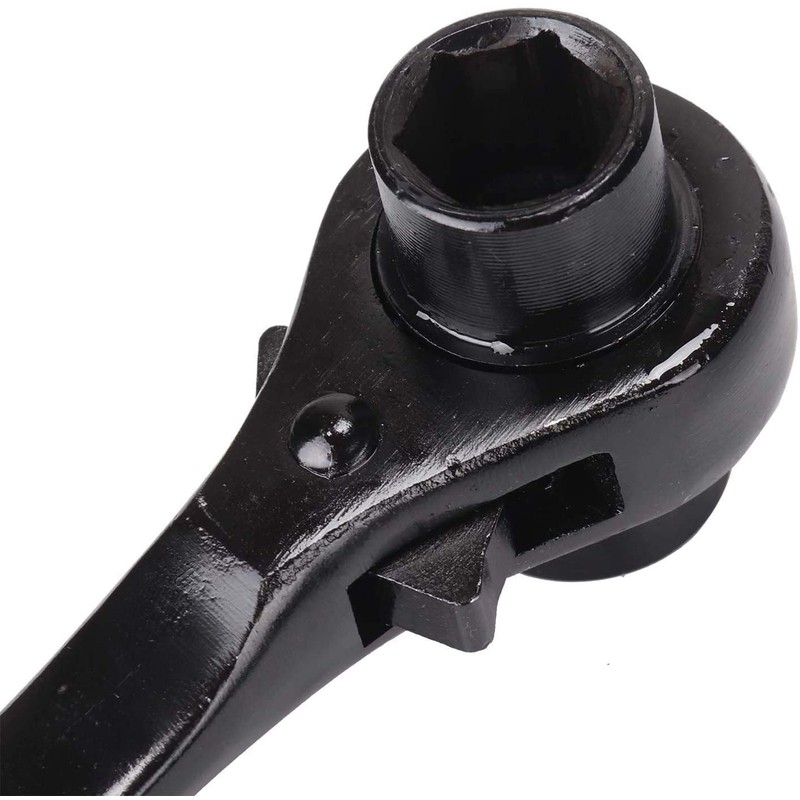 17 x 19mm Black Ratchet Podger Spanner Quick Release Scaffold