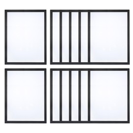 YOKIVE 12 pcs Magnetic Picture Frame, Magnetic Sign Holder Photo Frame Self-Adhesive Display Great for Fridge Window Wall, 11 x 17, Black