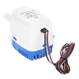 Bilge Pump 12V Automatic Boat Bilge Built-in Float Switch, Submersible Genuine Lgnition Protection, Quick Release Strainer, Extremely Efficient for Boat Bilges, Pools