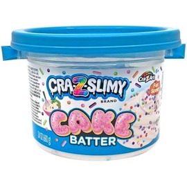 CRA-Z-Slimy - cubeta de Limo prefabricado de 24 onzas, con Aroma a Pastel, Transparente, elástico, Brillante, no pegajoso, 1.5 Libras, con