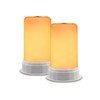 Vnicstick 2PCS LED Flame Effect Light,4 Modes Fire Lights, Candle