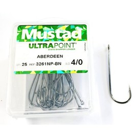 Mustad Aberdeen 3261NP-BN Size 4/0 Qty-25